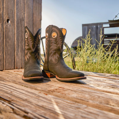 Justin Mens Frontier Square Toe Work Boots