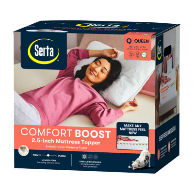 Serta In Comfort Boost Memory Foam Mattress Topper, Color