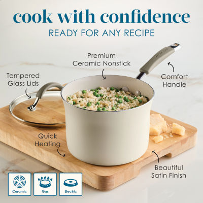 Rachael Ray Cucina Ceramic 10-pc. Non-Stick Cookware Set