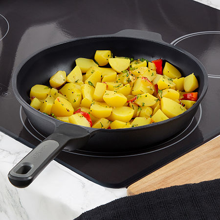 BergHOFF Leo Stone+ Ceramic Non-Stick 2-pc. Fry Pan Set, One Size, Black