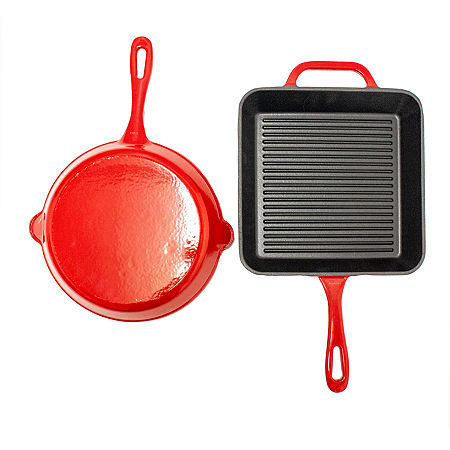 BergHOFF Neo Cast Iron 2-pc Cookware Set, One Size, Red