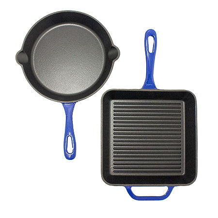 BergHOFF Neo Cast Iron 2-pc Cookware Set, One Size, Blue