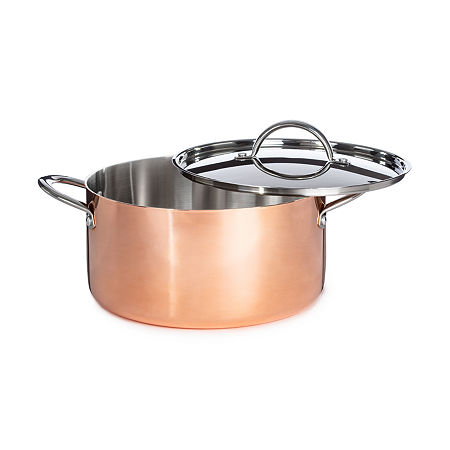 BergHOFF Vintage Tri-Ply Stainless Steel Copper Polished 5-pc. Cookware Set, One Size, Orange