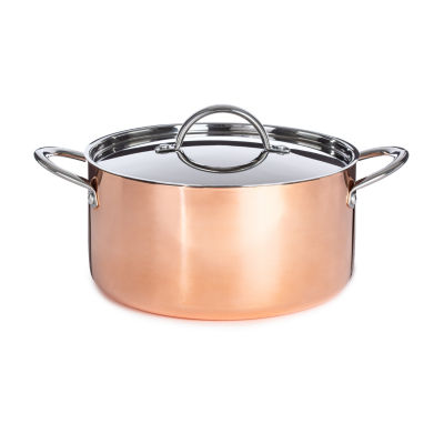 BergHOFF Vintage Tri-Ply Stainless Steel Copper Polished 6-pc. Cookware Set