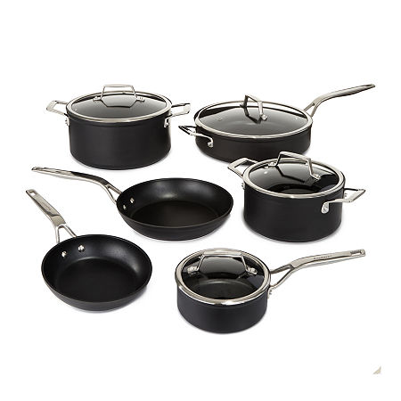 BergHOFF Essentials Ano Hard Anodized Non-Stick 10-pc. Cookware Set, One Size, Black