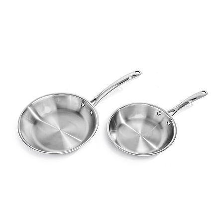 BergHOFF Professional Tri-Ply 18/10 Stainless Steel 2-pc. Fry Pan Set, One Size, Silver