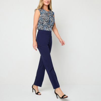 Black Label by Evan-Picone Womens Straight Fit Straight Suit Pants