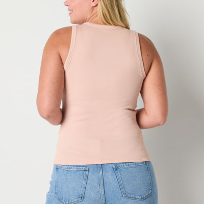 a.n.a Womens Tall Crew Neck Sleeveless Tank Top