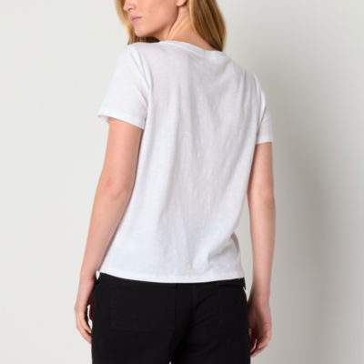 a.n.a Womens Tall Crew Neck Short Sleeve T-Shirt