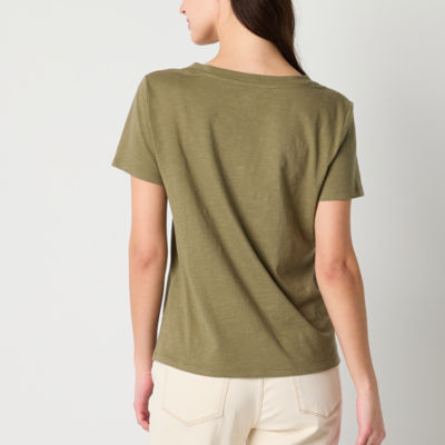 a.n.a Womens Tall V Neck Short Sleeve T-Shirt