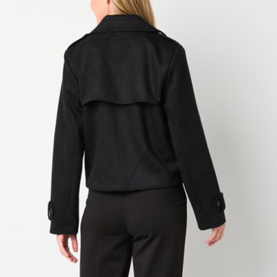 Liz Claiborne Midweight Womens Cropped Jacket