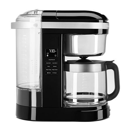 KitchenAid 12-Cup Drip Coffee Maker With Spiral Showerhead And Programmable Warming Plate, One Size, Black