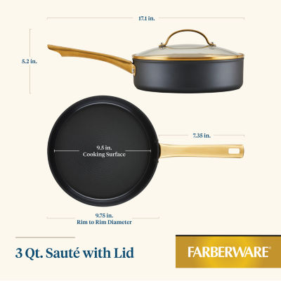 Farberware Non-Stick 3-qt. Saute Pan with Lid