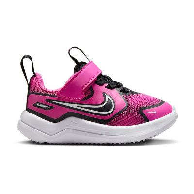 Nike Cosmic Runner Toddler Girls Running Shoes, Color: Fuchsia Wht