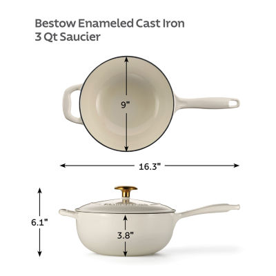 Tramontina Bestow Cast Iron 3-qt. Saucier Pan