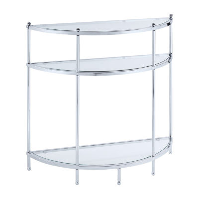 Royal Crest Glass Console Table