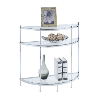 Royal Crest Glass Console Table