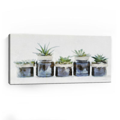 Lumaprints Rustic Plants In A Row Giclee Canvas Art