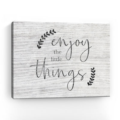 Lumaprints Enjoy The Little Things Giclee Canvas Art