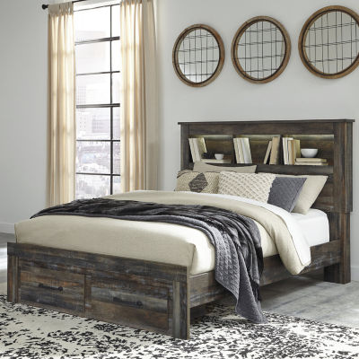 Signature Design by Ashley® Drystan Bookcase Bed with 2 Storage Drawers