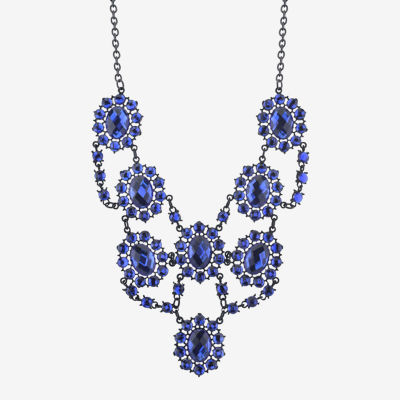 1928 Black Tone Womens 16 Inch Statement Necklace