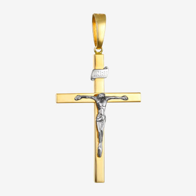 Crucifix Unisex Adult 14K Gold Cross Pendant JCPenney