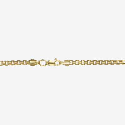 Womens 14K Gold 20 Inch Box Chain Necklace