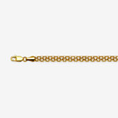 14K Gold 7.25 Inch Link Butterfly Link Bracelet