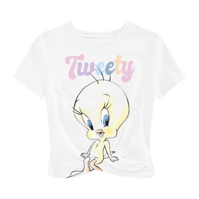 Big Girls Crew Neck Looney Tunes Short Sleeve Graphic T-Shirt