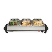 MegaChef Electric Black Warming Tray with Adjustable Temperature Controls  985111968M - The Home Depot