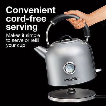 Proctor Silex Durable Cordless 1.7 Liter Kettle - Shop Coffee Makers at  H-E-B