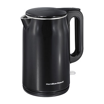 Hamilton Beach Electric Kettle, 1 Liter Capacity, Stainless Steel and Black  NEW
