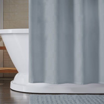 Elrene Home Fashions Essential Waffle Shower Curtain