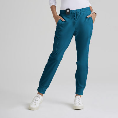 Greys Anatomy Classic Kira 5-Pocket Womens Plus Tall Moisture Wicking Scrub Pants
