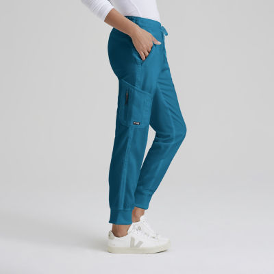 Skechers Reliance 4-Pocket Womens Petite Stretch Fabric Moisture Wicking Scrub  Pants