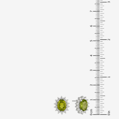 Gemstone Sterling Silver Oval 2-pc. Jewelry Set