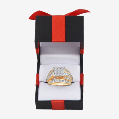 3 CT.T.W. Natural Diamond Side Stone Engagement Ring in 10K or 14K Gold