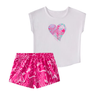 adidas Baby Girls 2-pc. Short Set