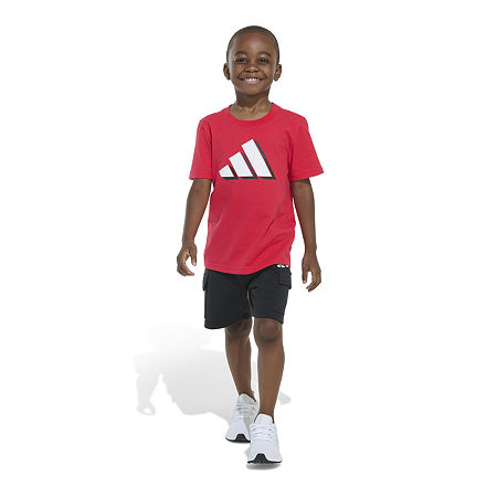 adidas Toddler Boys 2-pc. Short Set, 3t, Red