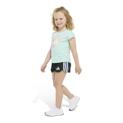 adidas Little Girls 2-pc. Short Set