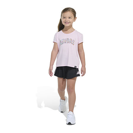 adidas Little Girls 2-pc. Skort Set, 6x, Pink