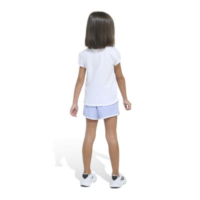 adidas Little Girls 2-pc. Short Set
