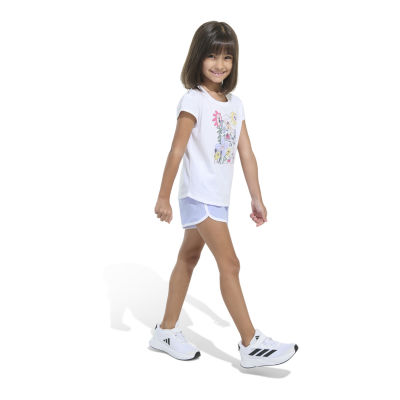 adidas Little Girls 2-pc. Short Set
