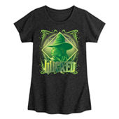 Glindafied Big Kid Girls Crew Neck Short Sleeve Wicked T-Shirt