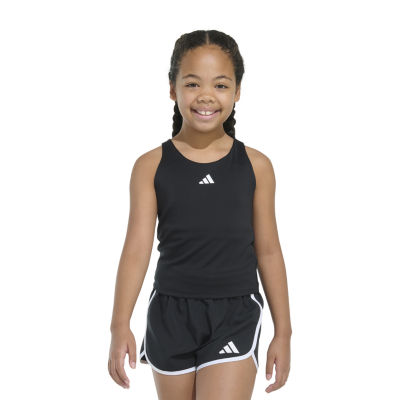 adidas Big Kid Girls Scoop Neck Sleeveless Active Tank Top