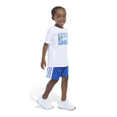 adidas Little Boys 2-pc. Short Set