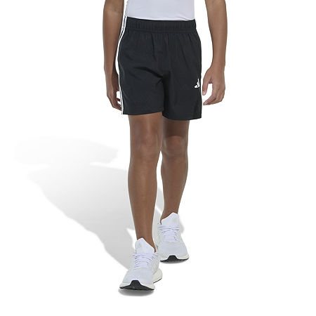 adidas Big Boys Mid Rise Pull-On Short, Large (14-16), Black