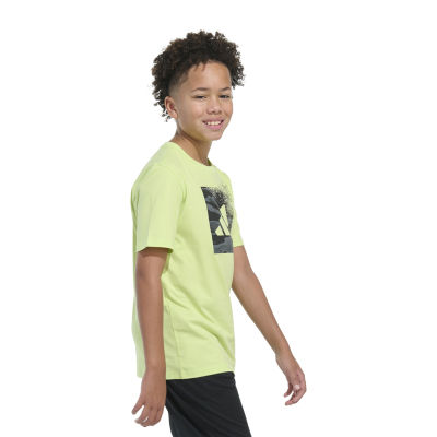 adidas Big Kid Boys Crew Neck Short Sleeve Regular Fit Graphic T-Shirt