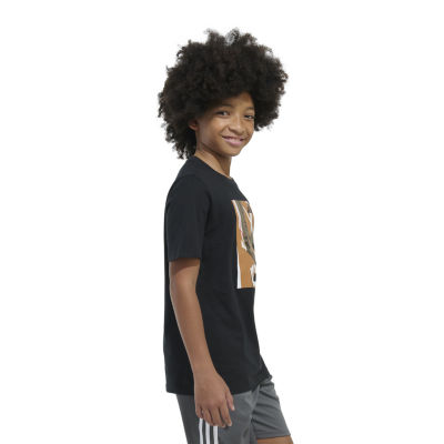 adidas Big Kid Boys Crew Neck Short Sleeve Regular Fit Graphic T-Shirt