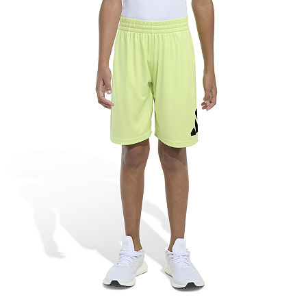 adidas Big Boys Mid Rise Pull-On Short, Medium (10-12), Green